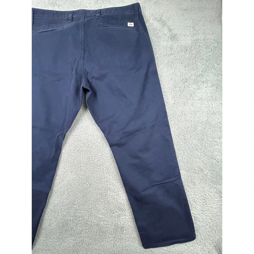 Dockers Original Alpha Khaki Mens Athletic Fit Navy Blue Chino Pants 40x27
